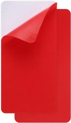 Image de Patchs de réparation imperméables 10 x 20 mm, imperméables - Pour sacs de couchage, tentes, sièges de voiture - Rouge - Lot de 2 pièces
