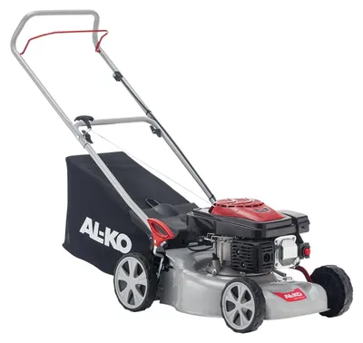 Produktbild von AL-KO Benzin-Rasenmäher Easy 4.20 P-S (42 cm Schnittbreite, 2.0 kW Motorleistung, zentrale Schnitthöhenverstellung, Robustes Stahlblechgehäuse, für Rasenflächen bis 800 m²)