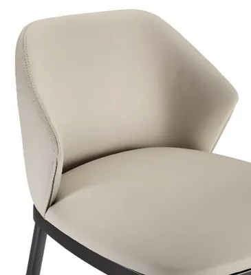 Produktbild von Stuhl Esszimmerstuhl Küchenstuhl Lederstuhl Holz Stoff Modern Beige Stuhl