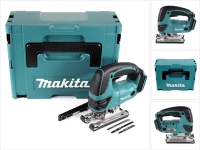 Zdjęcie produktu dla Wyrzynarka akumulatorowa Makita DJV 180 ZJ 18V Solo + Makpac - bez akumulatora, bez ładowarki
