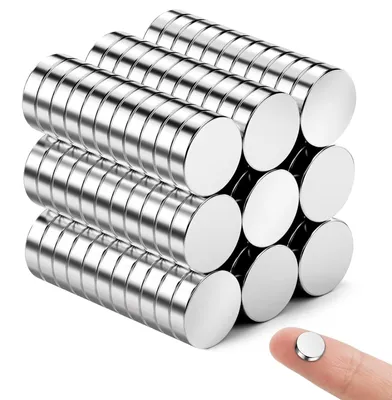 Productafbeelding van 60 stuks neodymium magneten 8×2 mm zelfklevend