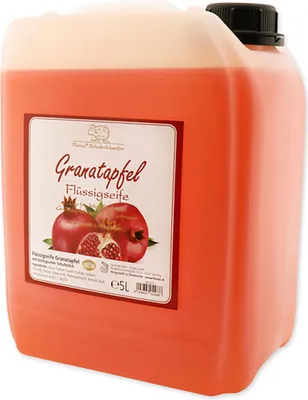 Produktbild von Florex Schafmilchseife Granatapfel 5 L Flüssigseife Kanister Nachfüllseife Naturseife