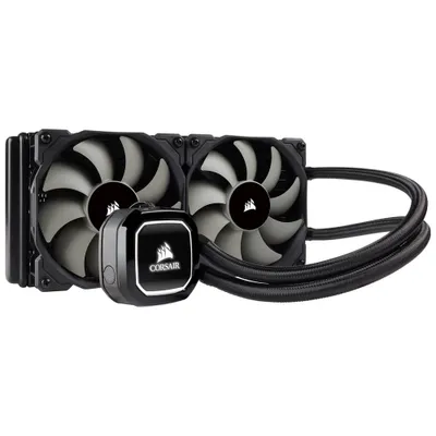 Produktbild von Corsair H100x, All-in-One-Flüssigkeitskühler, 12 cm, Schwarz