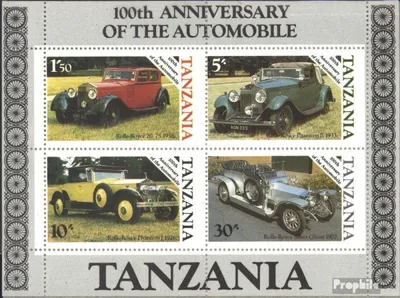 Produktbild von Briefmarken Tansania 1986 Mi Block53 (kompl.Ausg.) postfrisch 100 Jahre Automobile