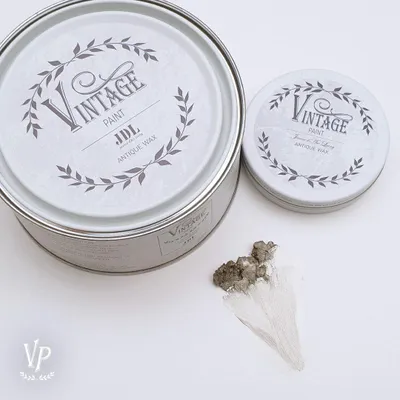 Produktbild von JDL Vintage Paint Antique Wax Möbelwachs 300 ml – Natürliches Antikwachs für Kreidefarbe – Schutz & Vintage Finish – Bienenwachs & Carnaubawachs – Shabby Chic Möbelpflege - Champagne