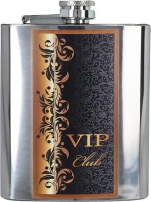 Immagine prodotto di Fiaschetta Vip Club in acciaio inox 210 ml argento, Gentelo