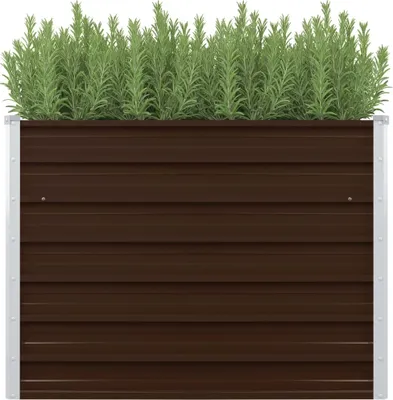 Immagine prodotto di Letto rialzato Marrone 100 x 100 x 77 cm Acciaio zincato