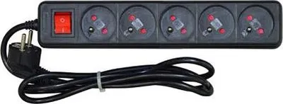Produktbild von Vakoss 52-511SK, 5 AC-Ausgänge, 230-250, 10 A, 3500 W, 16 A, 1,5 m