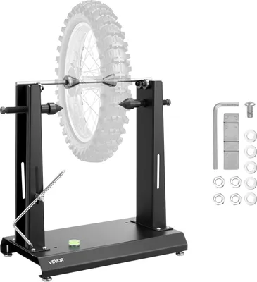 Produktbild von VEVOR Motorrad Auswuchtständer Reifenwuchtgerät 40 kg Tragkraft, Reifenauswuchtmaschine Zentrierständer mit verstellbaren Zentrierkegeln & Zentrierzeiger, Reifenmontagehilfe für φ 889 mm Rad