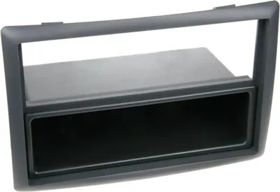 Image de Adaptateur de façade 2-DIN pour avec vide poche Renault Megane II noir