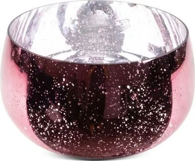 Zdjęcie produktu dla Szklana misa dekoracyjna MOLLY 28X18 różowa