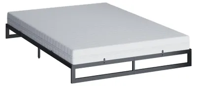 Zdjęcie produktu dla Łóżko Vitalispa Lenora Czarny 140x200 z materacem, Model 63309