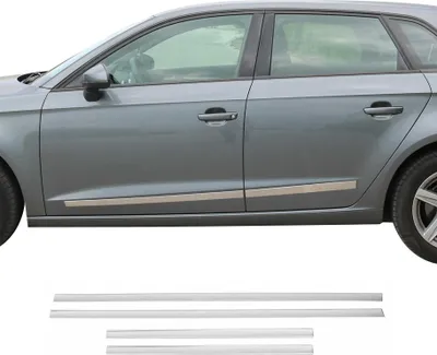 Image de Garniture Baguette de porte latérale pour Audi A3 2012-2025 en acier inoxydable