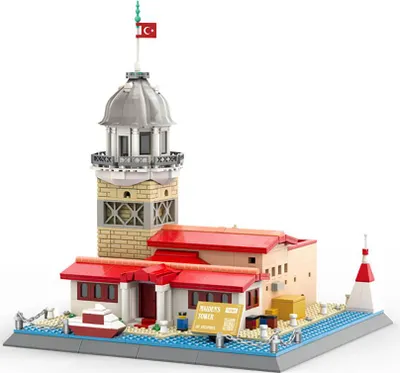Produktbild von Wange 5229 – Jungfrauenturm (Kız Kulesi), 909 Teile | Architekturbausatz Istanbul, Türkei
