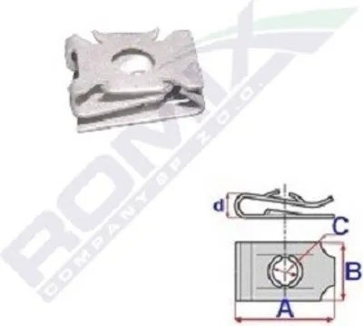 Produktbild von 10x ROMIX C60580 Mutter motorseitig, radseitig