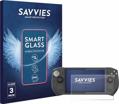 Produktbild von 3x Savvies Schutzglas Folie für Zotac Gaming Zone 9H Panzer Schutzfolie Glas Displayschutz klar transparent