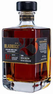 Produktbild von Bladnoch 16 Jahre - Oloroso Sherry Cask Matured - Heritage Collection - Lowland Single Malt Scotch Whisky