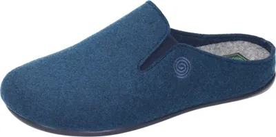 Produktbild von Dr. Brinkmann Herren Pantoffeln Wollfilz Hausschuhe 220009, Größe:41 EU, Farbe:Blau