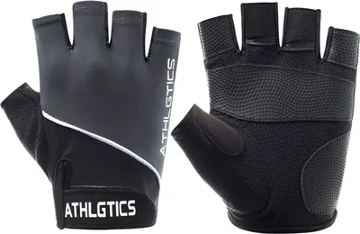 Produktbild von 1 Paar rutschfeste, atmungsaktive Halbfinger-Reit-Gym-Fitness-Handschuhe für Männer und Frauen, L, Schwarz