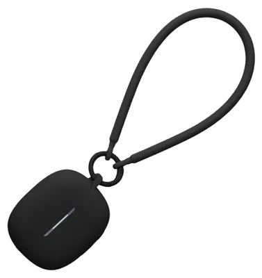 Produktbild von kwmobile Hülle kompatibel mit Xiaomi Redmi Buds 6 Pro Kopfhörer - Silikon Schutzhülle Etui Case Cover - mit Handschlaufe Schwarz