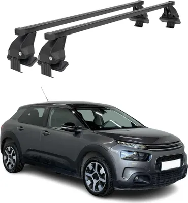 Image de Barres Transversales Menabo pour Citroen C4 Cactus II 2018-2024 Noir