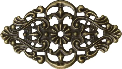 Produktbild von 100 filigrane Deko-Ornamente, Verzierungen, Raute, 5,5 x 2,3 cm bronze