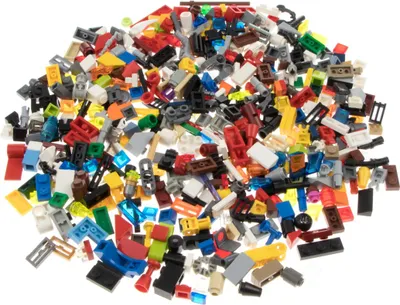 Produktbild von 400 Lego Classic Kleinteile 120g Sondersteine Bau Steine Zubehör bunt gemischt