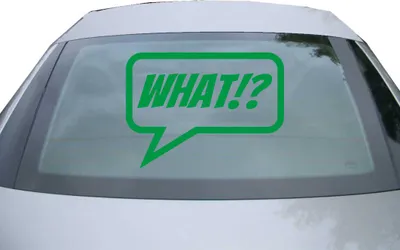 Produktbild von Indigos UG - Aufkleber Heckscheibe & Motorklappe DE2205 - grün - 600x442 mm - WHAT - Auto Scheiben Fenster Heckklappe Tuning Racing JDM - Die cut