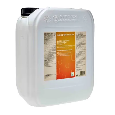 Produktbild von Emiko HorseCare Stallreiniger 10 Liter vollbiologische Stallreiniger zur gründlichen Reinigung von Pferdeställen