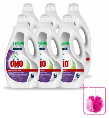 Produktbild von 6 x Omo Professional Pro Formula Color Flüssigwaschmittel 5 L - Sparpackung - 6 Stücke