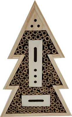 Produktbild von Dehner Natura Premium Insektenhotel Arbol, Insektenhaus für Wildbienen/Schmetterlinge, ca. 21 x 31 x 7 cm, aus FSC®-en Kiefernholz, Natur