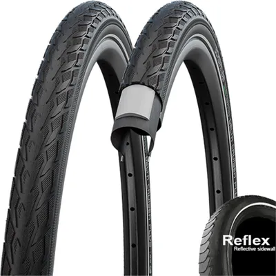 Produktbild von Schwalbe 47-406 DeltaCruiser Plus Active PunctureGuard E-25 Draht Green Compound schwarz-re