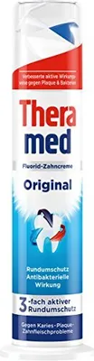 Produktbild von Theramed Zahncreme Spender Original Fluorid-Zahncreme 100ml  5er Pack
