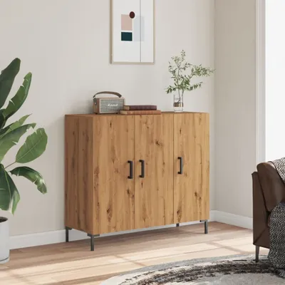 Produktbild von Sideboard Wohnzimmer - Artisan-Eiche 90x34x80 cm Holzwerkstoff - Kommoden CC31819