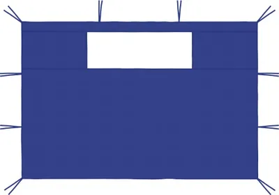 Immagine prodotto di vidaXL Pareti laterali del padiglione con finestre 2 pz. Blu