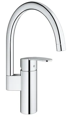 Produktbild von Grohe QuickFix Wave Cosmopolitan verhoogde keukenmengkraan draaibaar chroom