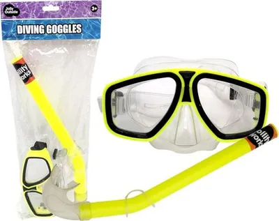 Produktbild von Taucherbrille und Schnorchel Set für Erwachsene, ideal zum Schnorcheln und Tauchen, Gelb