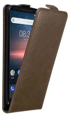 Obrázok produktu pre Cadorabo case for Nokia 8 Sirocco protective cover in brown Flip case puzdro na mobilný telefón Case Cover