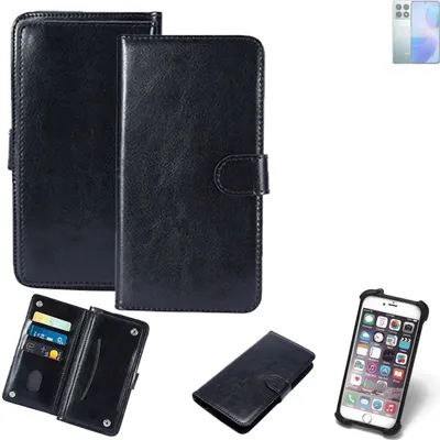 Produktbild von K-S-Trade 360° Hülle kompatibel mit Xiaomi Redmi K70 Pro schwarz Kunstleder Case BookCase WalletCase Kunstlederederhülle Handyhülle, Rundumschutz