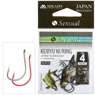 Produktbild von Mikado Háček Sensual Keiryu mit Ring, Größe 8, 10 Stück