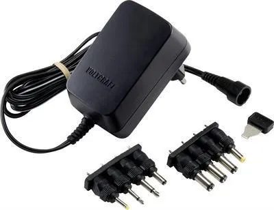 Immagine prodotto di VOLTCRAFT VC-11258690 Alimentatore a spina, regolabile 3 V/DC, 4,5 V/DC, 5 V/DC, 6 V/DC, 7,5 V/DC, 9 V/DC, 12 V/DC 1 A 12 W tensione di uscita regolabile (VC-11258690)
