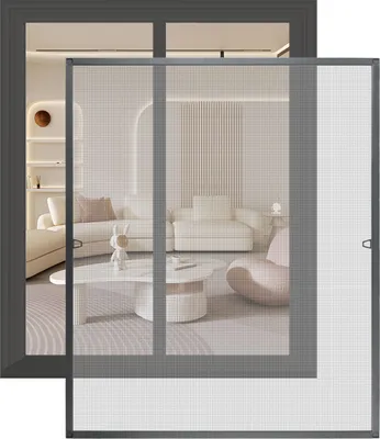Obrázek produktu pro Jayseuw síťka proti hmyzu do okna 80 x 100 cm moskytiéra s hliníkovým rámem sada moskytiéra proti hmyzu síťka proti hmyzu antracitová