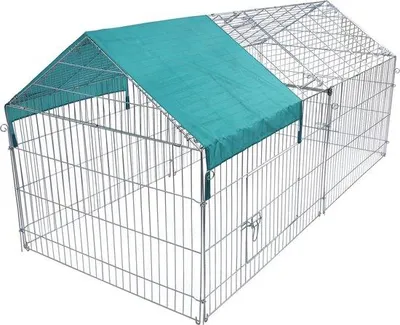 Produktbild von Luxus-Tierfutterbox XL - Zinn - Kippenfutterbox - Welpenfutterbox - Katzenfutterbox - Kaninchenfutterbox - Nagetierfutterbox - Hundebox - Silber - 220x103x103 cm