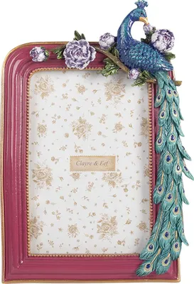 Produktbild von Clayre & Eef Bilderrahmen 10x15 cm Rosa Kunststoff