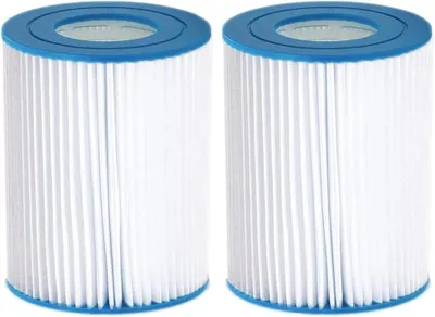 Produktbild von Poolfilterkartusche Typ II, Filterkartusche fš¹r Bestway 58094 Filterset, universelle Ersatzfilterkartusche fš¹r Poolpumpen. (2 Stš¹ck)