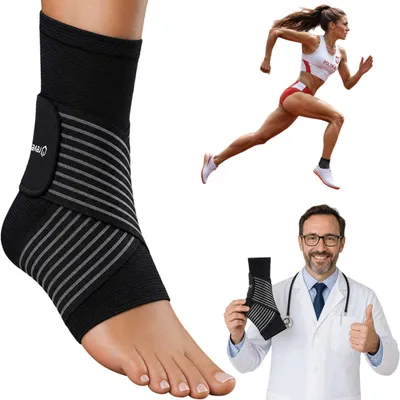 Obrázek produktu pro REVENTO® Elastický návlek na kotník s kompresním páskem