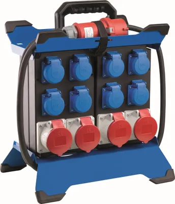 Obrázok produktu pre Stojanový rozvádzač napájania CEE STECKY DUO 1 zástrčka CEE 400V,16 A,5-pólový AS-SCHWABE