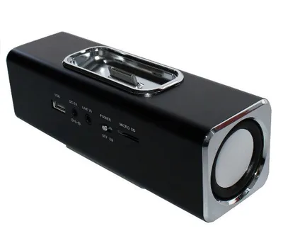 Produktbild von Technaxx 3551 Musicman Black Lautsprecher, 3 Watt RMS pro Kanal, Apple Docking, USB 2.0