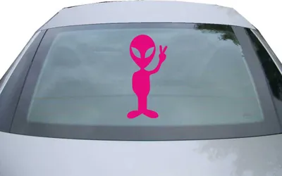 Produktbild von Indigos UG - Aufkleber Heckscheibe & Motorklappe DE2130 - pink - 600x285 mm - AUF - Auto Scheiben Fenster Heckklappe Tuning Racing JDM - Die cut