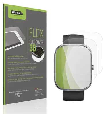 Obrázek produktu pro 2x Ochranná folie s plným pokrytím, matná, pro telefon Jugeman T60, pancéřová folie, proti nárazům